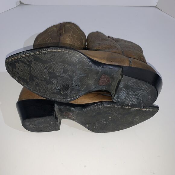 Ariat Boots Womens Size 9 Brown Leather Western Cowboy Pointed Toe Style 15779 - Picture 9 of 10